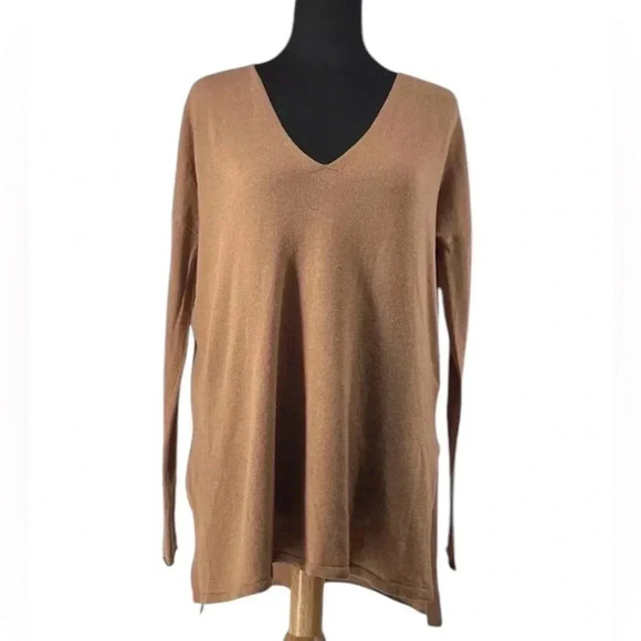 NWOT, Aritzia Babaton Erin Wool Blend Relaxed Fit Brown Sweater, Small - Picture 5 of 9